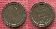 Großbritannien 2 Pence England 2 Pence Cartweel Typ 1797 Georg III. Kupfer sogenanntes Wagenrad