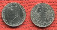 Bundesrepublik Deutschland 5 DM Gedenkmünze Commemorative Coin Bundesrepublik Deutschland 5 DM 1957 100. Todestag von Eichendorff