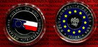 Polen 10 Zloty Silber teilcoloriert Polen 10 Zloty Silber teilcoloriert 2004 Polens Beitritt zur Europäischen Union