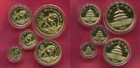 China Peoples Republic PRC Panda Satz Gold 59,04 g Gold 5 Münzen -