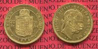 Österreich Ungarn 20 Fr. 8 Forint Goldmünze keine NP ! Franz Joseph I.