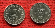 Weimar 3 Reichsmark Silber Jahrtausendfeier der Rheinlande