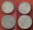 Hamburg 3 und 5 Mark Silbermünzen Stadtwappen beide 1913
