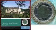 Luxemburg 5 Euro Bimetallmünze aus Silber und Niob Schloss Vianden, Chateau de Vianden -