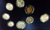 Vatikan KMS Kursmünzensatz 1 Lira bis 500 Lire 写真