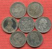 Bayern, Hamburg, Preußen, Württemberg Lot von 7 Münzen 7 x 5 Mark Kaiserreich Lot