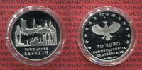 Bundesrepublik Deutschland 10 Euro Gedenkmünze 1000 Jahre Leipzig - Stadtansicht PP