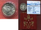 Vatikan 500 Lire Silbermünze Papst Paul VI. MCMLXXV