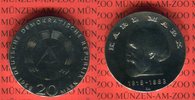 DDR 20 Mark Gedenkmünze 150. Geburtstag Karl Marx