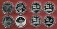 Frankreich 2 x 1,5 Euro und 2 x 10 Euro UNESCO Serie 4 Münzen Lot, Chinesische Mauer, Grand Canyon, Kremlin, Taj Mahal