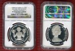 Turks- und Caicosinseln 10 Crowns 1985 Dekade der Frauen, Vereinte Nationen Polierte Platte PF 68 Ultra Cameo im NGC-Holder
