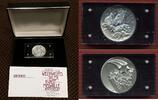 Medaille Silber Weihnachten Christmas Taler ohne Jahr Bundesrepublik Deutschland Weihnachtstaler Kunstmedaille in Hochrelief, Hirte und Engel Hoc...