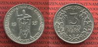 Weimarer Republik 3 Mark Silber Gedenkmünze Jahrtausendfeier der Rheinlande