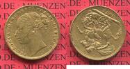 England Great Britain UK Sovereign Goldmünze Victoria