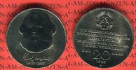DDR 20 Mark Gedenkmünze 100. Todestag Karl Marx