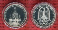 Deutschland 10 Deutsche Mark Gedenkmünze 50. Jahrestag Zerstörung Dresden, Frauenkirche