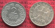 Weimarer Republik Deutsches Reich 2 Mark Kursmünze Key Date