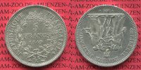 Frankreich 5 Francs II. Republik 1848-1852 Herkules Gruppe