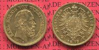 Württemberg 20 Mark Goldmünze Wurttemberg Karl, Gold