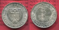 Weimarer Republik Deutsches Reich 3 Mark Commemorative 700 Jahre Reichsfreiheit Lübeck