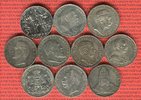 Baden, Bayern, Hamburg, Preußen, Sachsen, Württemb 10 x 3 Mark Silbermünzen Kaiserreich Lot 10 Typen