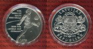 Lettland 1 Lats Silbermünze Silbermünze FIFA World Cup Germany 2006