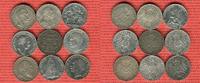 Baden, Bayern, Hamburg, Preußen, Sachsen, Württemb 9 x 3 Mark Silbermünzen Kaiserreich Lot 9 Typen