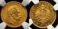 Germany Deutschland Hessen Darmstadt Gold 5 Mark Ludwig III. USA Grading unc. tolle Erhaltung -