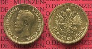 Russland Russia 10 Rubel Nikolaus II. Gold