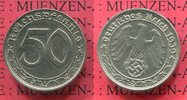 Deutschland 1933-1945 50 Pfennig III. Reich Nickel