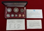 Papua Neu Guinea 1 Toea bis 10 Kinas Proof Set 1975 8 Münzen Tiermotive 写真