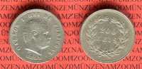 Portugal 200 Reis Silbermünze Carlos I. Rei de Portugal