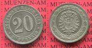 Kaiserreich Germany 20 Pfennig kleiner Adler