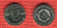 DDR 10 Mark Silbergedenkmünze Gedenkmünze 175. Geburtstag Heinrich Heine