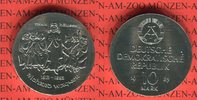 DDR 10 Mark Silbergedenkmünze Gedenkmünze 100. Todestag Richard Wagner