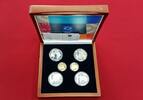 Griechenland Greece 4 x 10 Euro Silber, 2 x 100 Euro Gold XXVIII. Olympische Sommerspiele 2004 in Athen 2 x 10 g Gold included 4 oz Silver Polier...