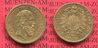 Württemberg 20 Mark Goldmünze Karl, Gold