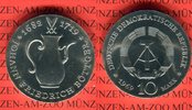DDR 10 Mark Silbergedenkmünze Gedenkmünze 250. Todestag Johann Friedrich Böttger