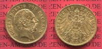 Sachsen, German Empire Kingdom of Saxonia 20 Mark Goldmünze König Albert Kursmünze Circulation Coin