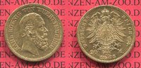 Württemberg 20 Mark Goldmünze Wurttemberg Karl, Gold