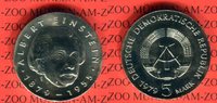 DDR 5 Mark Gedenkmünze 100. Geburtstag Albert Einstein
