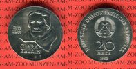 DDR 20 Mark Silbergedenkmünze Gedenkmünze 125. Geburtstag Clara Zetkin
