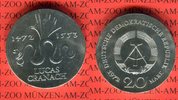 DDR 20 Mark Silbergedenkmünze Gedenkmünze 500. Geburtstag von Lucas Cranach