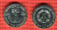 DDR 10 Mark Silbergedenkmünze Gedenkmüze 375. Geburtstag Otto von Guericke
