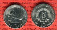 DDR 10 Mark Silbergedenkmünze Gedenkmünze 200. Geburtstag Ludwig van Beethoven