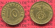 III. Reich, Weimarer Republik 10 Pfennig Kursmünze mit Hoheitszeichen Hakenkreuz Swastika Typ rare