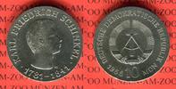 DDR 10 Mark Silbergedenkmünze Gedenkmünze 125. Todestag Karl Friedrich Schinkel