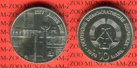 DDR 10 Mark Silbergedenkmünze Gedenkmünze 25-jähriges Bestehen der DDR