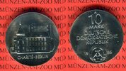 DDR 10 Mark Silbergedenkmünze Gedenkmünze 200 Jahre Charité Berlin