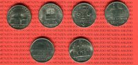 DDR 5 Mark Neusilber DDR Lot 6 x 5 Mark Gedenkmünzen